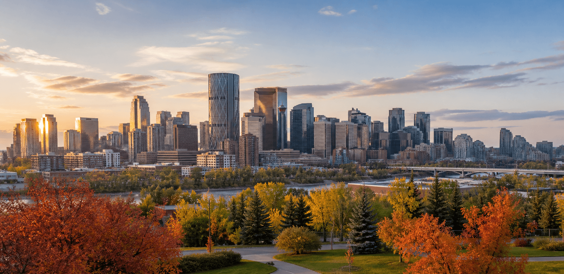 Calgary skyline surrounded by fall colours for Ryan Stulp’s 2026 fall real estate market update